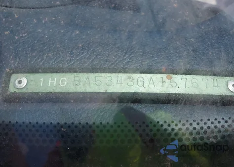 1986 Honda Accord Lxi from USA, damaged, VIN 1HGBA5343GA157674